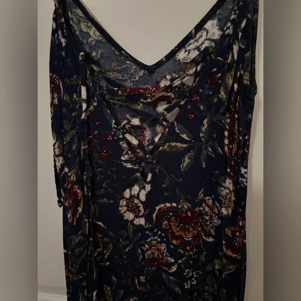 Abercrombie & Fitch Navy Floral Maxi Dress